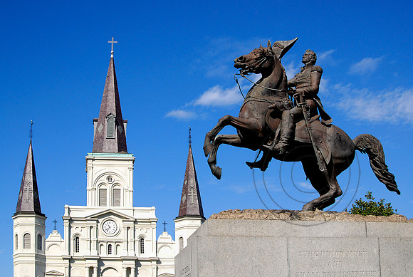 Jackson Square with Statue